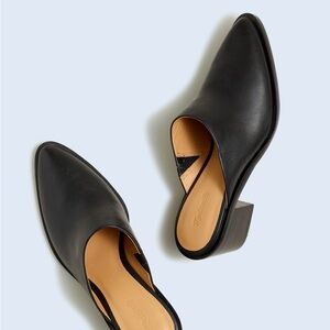 MADEWELL Black Leather Mules
